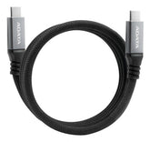 Cable Adata Usb-C A Usb-C 100Cm Nailon 4K Negro (CACCU3-100W-100AN-BK)
